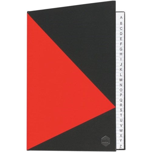 Marbig A5 Hard Covered Notebook with index 200 pages