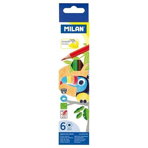 Milan Coloured Pencils 6 Pack