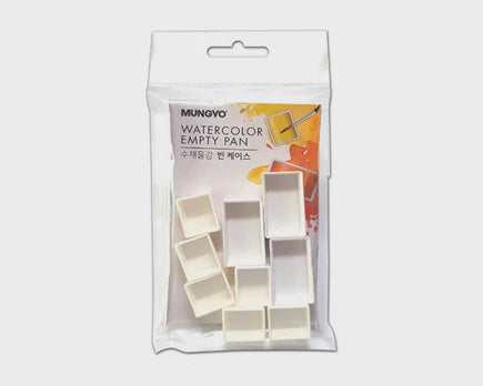 Mungyo Watercolor Empty Half Pan- 3 Large, 6 Small