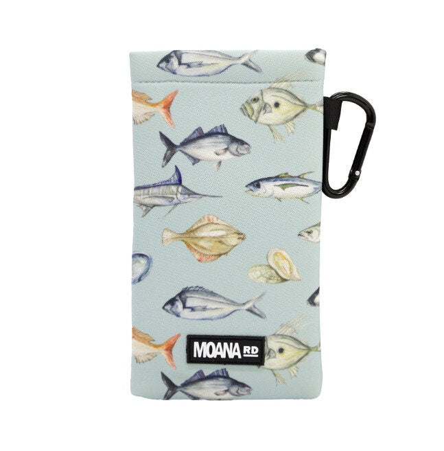Moana Road Fishing Club Glasses Case with Lens Cloth