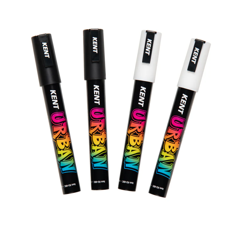 Kent Urban Paint markers 6mm Nib Mono 4 pack