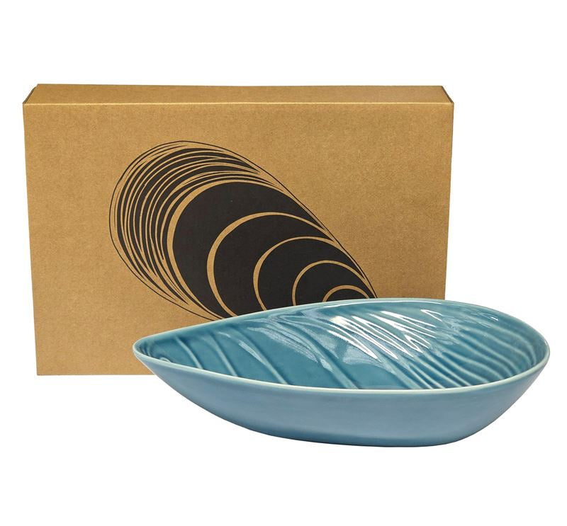 Mussel Blue 25 cm Porcelain Bowl
