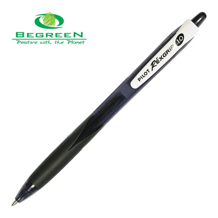 Pen Pilot Begreen Rexgrip Med Black