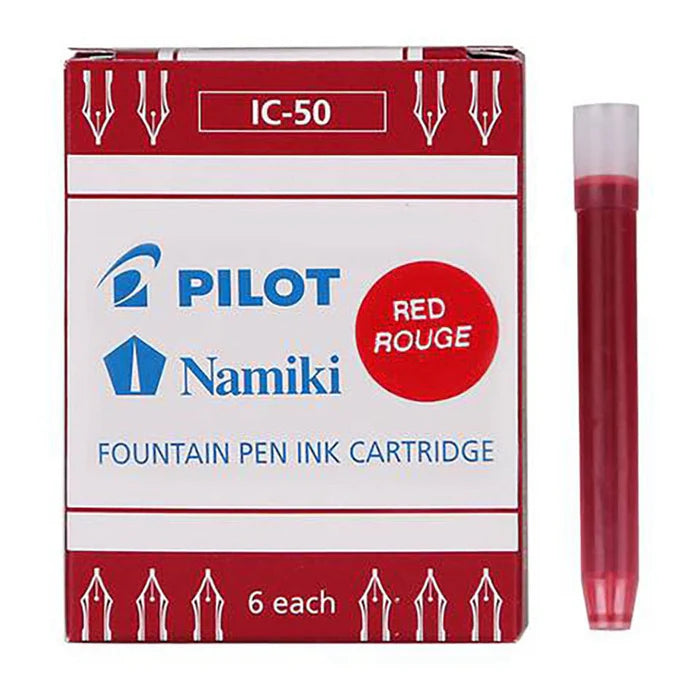 Pilot Fountain pen ink cartridge pk6 Red