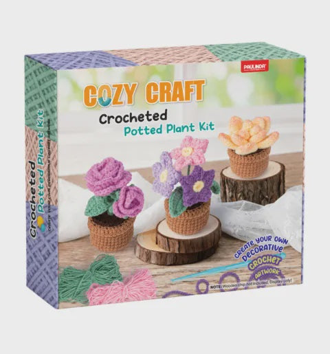Cozy Craft Crochet Kits - Potted Plant