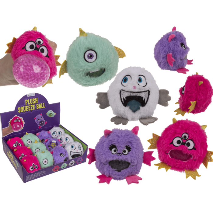 Plush Monster Squeeze Balls Assorted