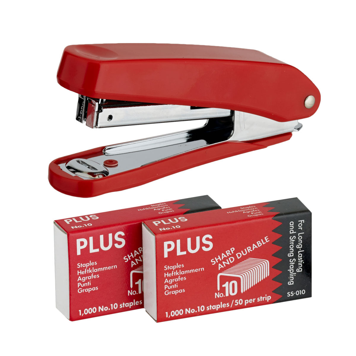 Plus Stapler & 2000 Staples