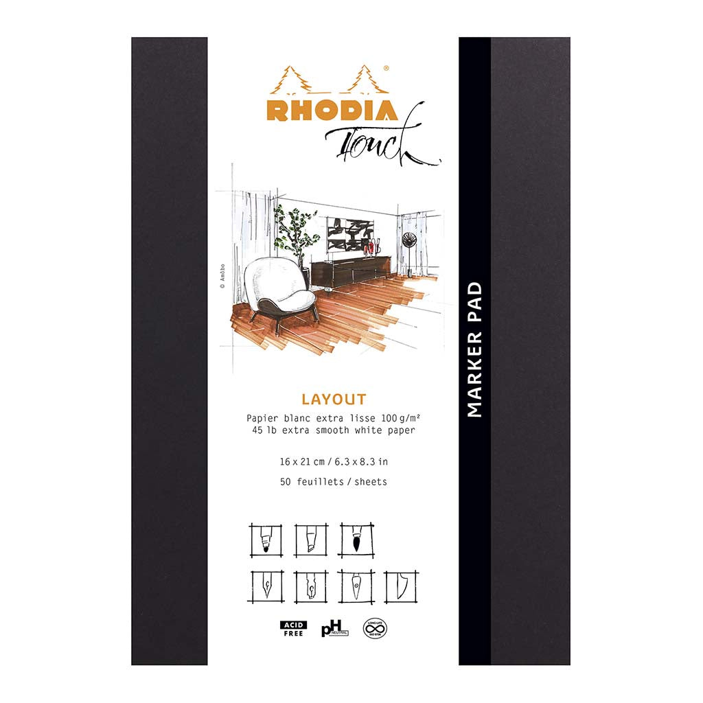 Rhodia Touch Marker Pad A5 100gsm 50 sheets