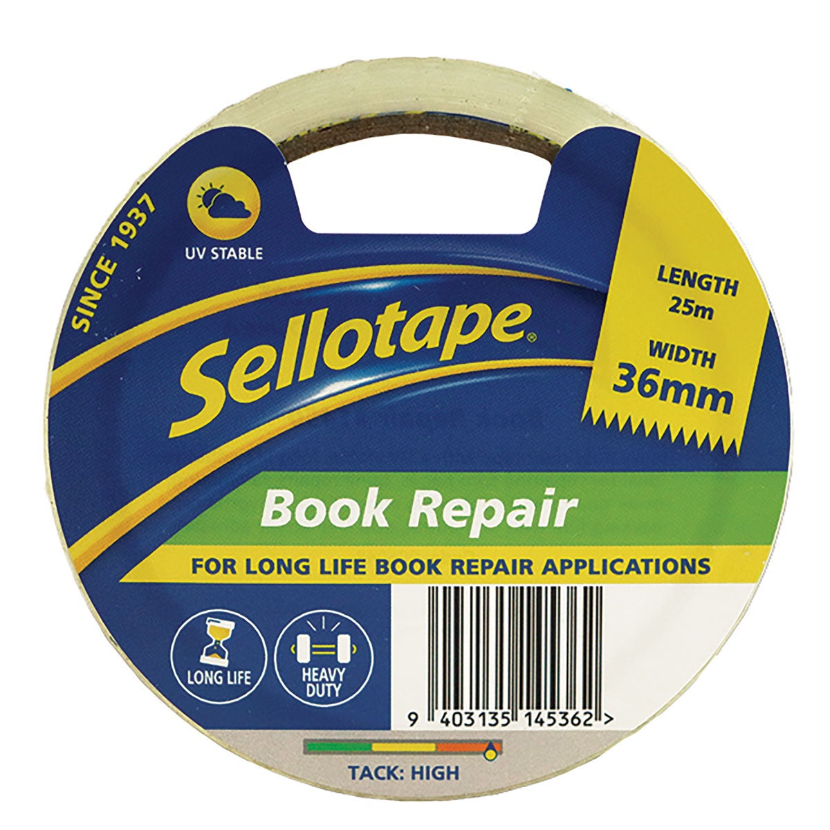 Sellotape Book Repair Tape 36mmx25mtr