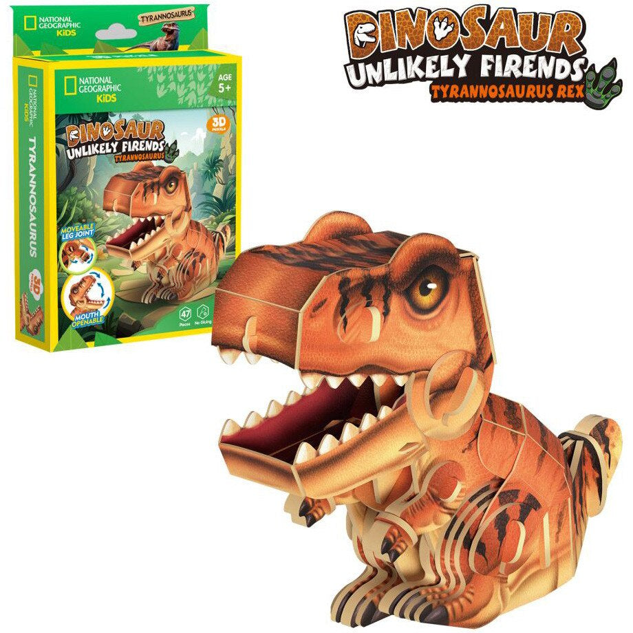 Cubic Fun 3D Puzzle Dinosaur Unlikely Friends - Tyrannosaurus Rex