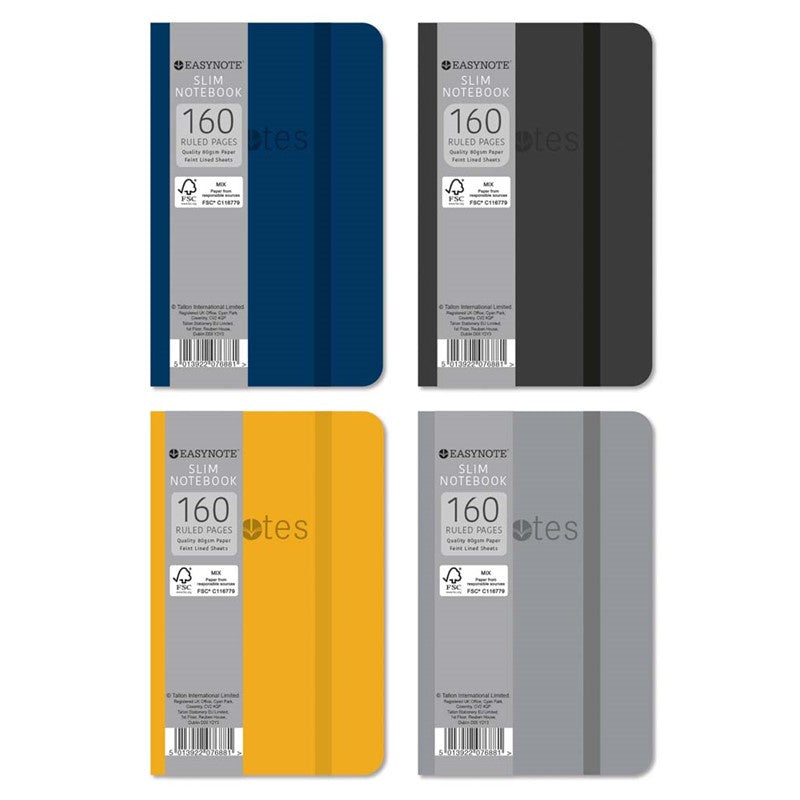 Easynote Slim Soft Touch Notebook Rustic Colours