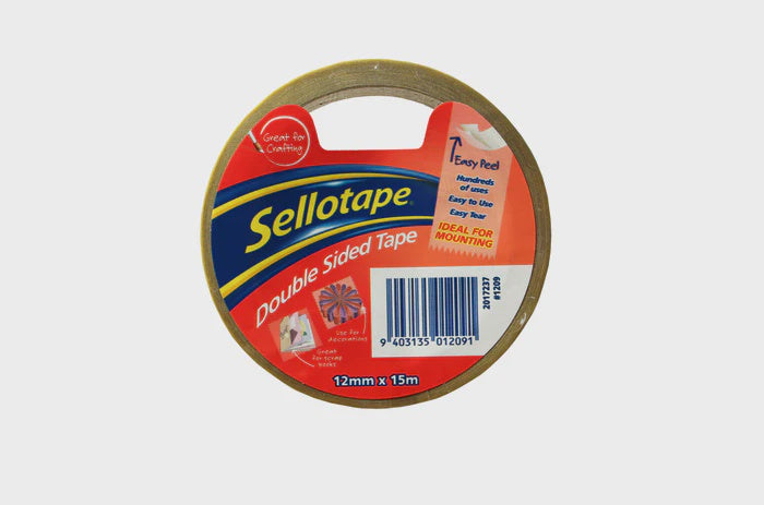 Sellotape Double-Sided Tape 12mm x 15m
