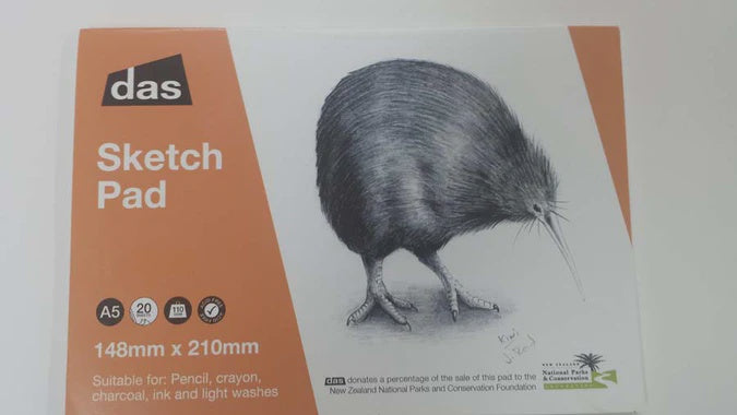 Das Kiwi Sketch Pad A5 110 gsm 20 Sheets