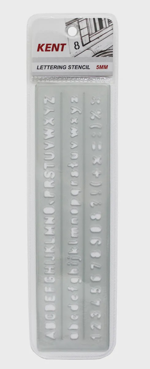 Kent Lettering Stencil 5mm