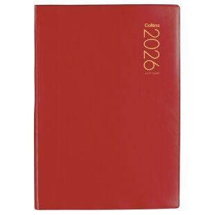 2026 Collins A51P Diary Red PVC Day to Page