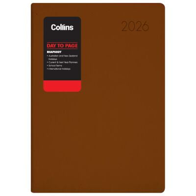 2026 Collins Rhapsody A41 Diary Coffee Day to Page