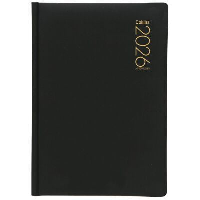 2026 Collins A51DP Diary Black Padded PU Day to Page