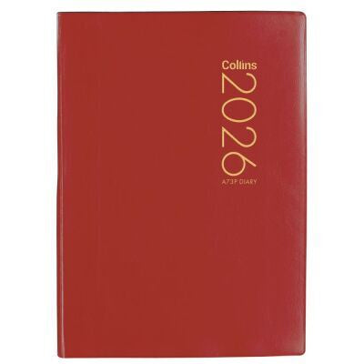 2026 Collins A73P Diary Red PVC Week to View