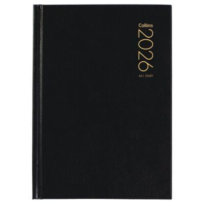 2026 Collins A61 Diary Black Day to Page