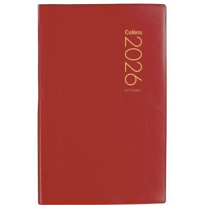 2026 Collins A71P Diary Red PVC Day to Page
