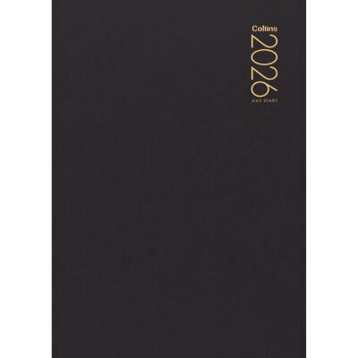 2026 Collins A43 Diary Black Week to View
