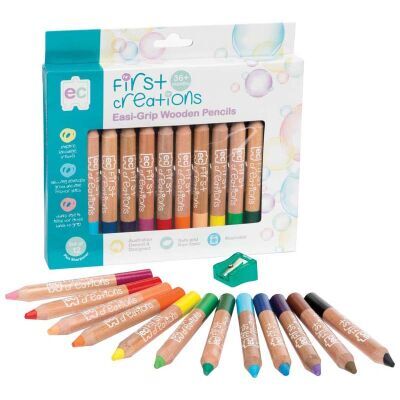 Ec First Creations Easigrip Pencils 12