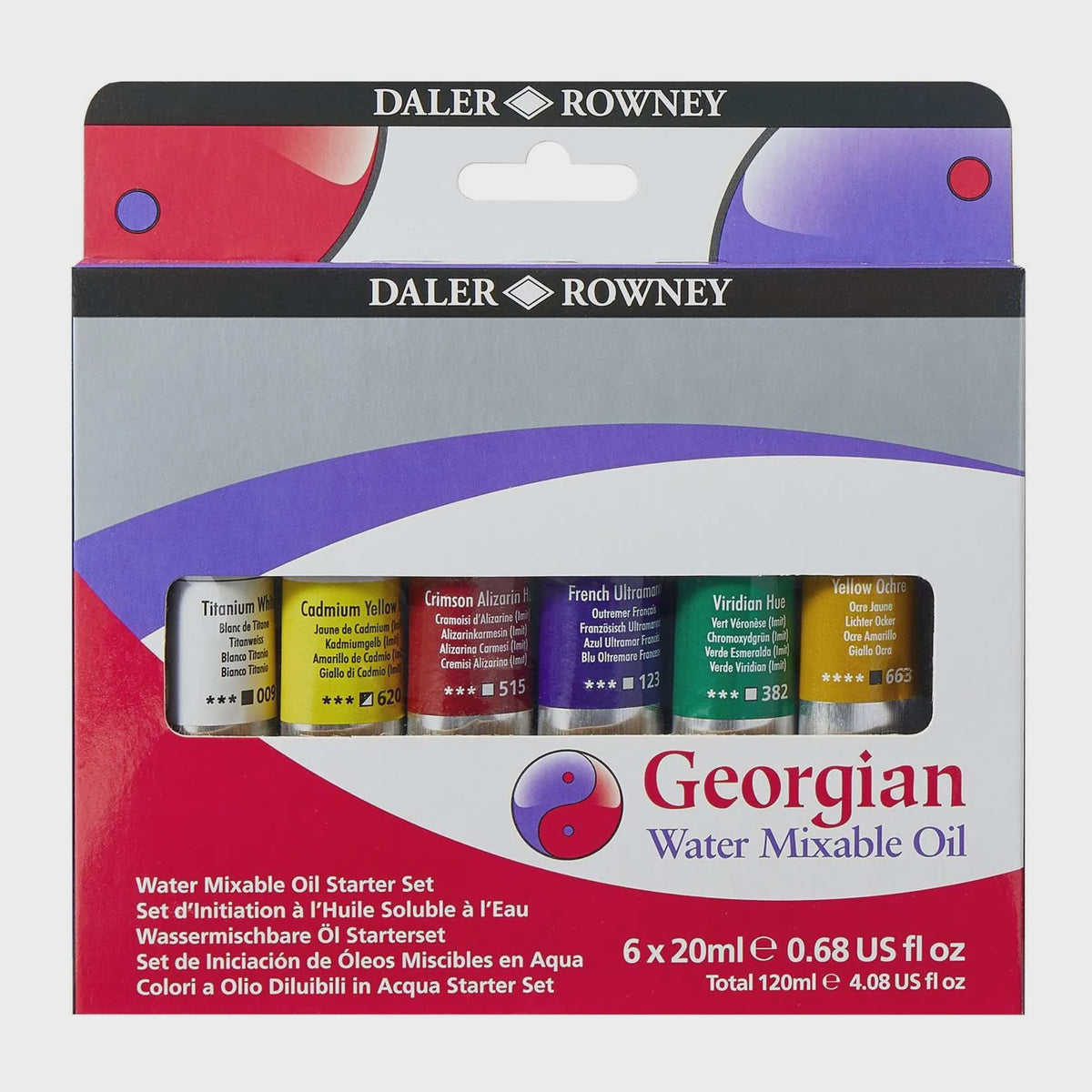 Daler Rowney Georgian Water Mixable Oil Starter Set 6x12ml