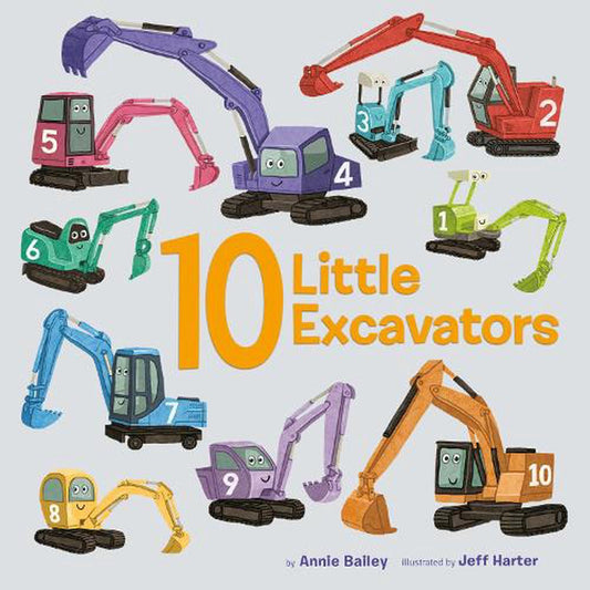 10 Little Excavators - Board Book