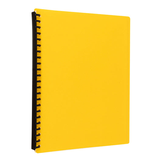 Icon Refillable Display Book A4 20 Pocket Yellow