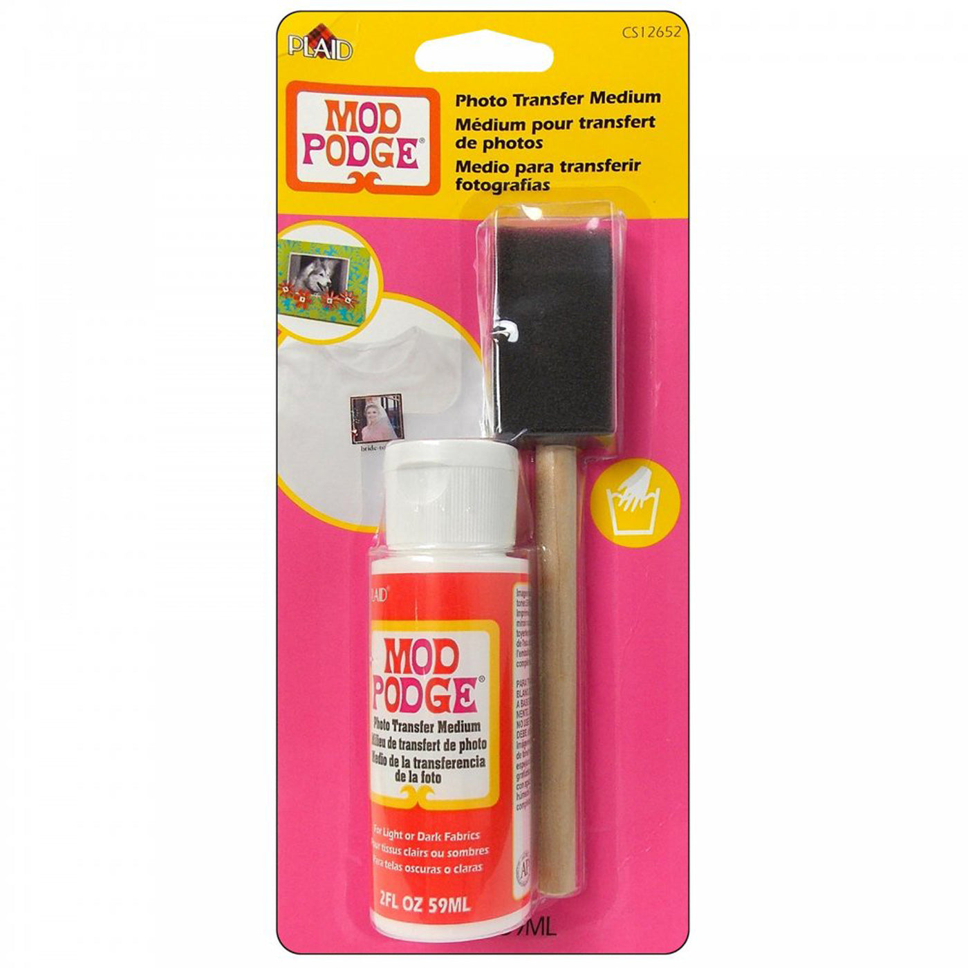 Mod Podge Decoupage Photo Transfer Medium Brush Set