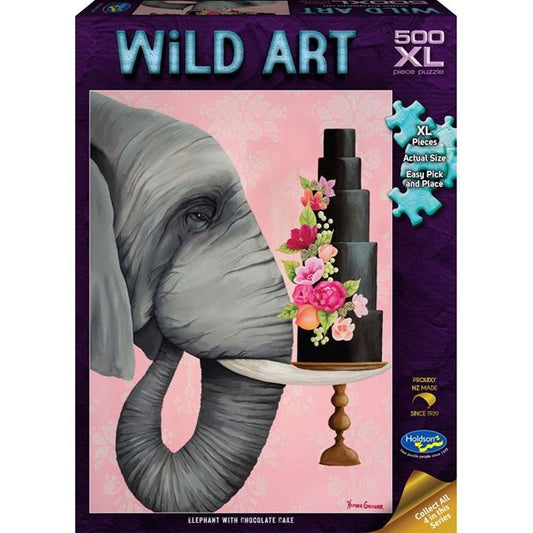 Wild Art, 500XL pc (Elephant with Chocolate Cake)