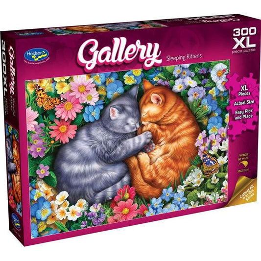 Holdson Gallery Puzzle 300pc XL - Sleeping Kittens