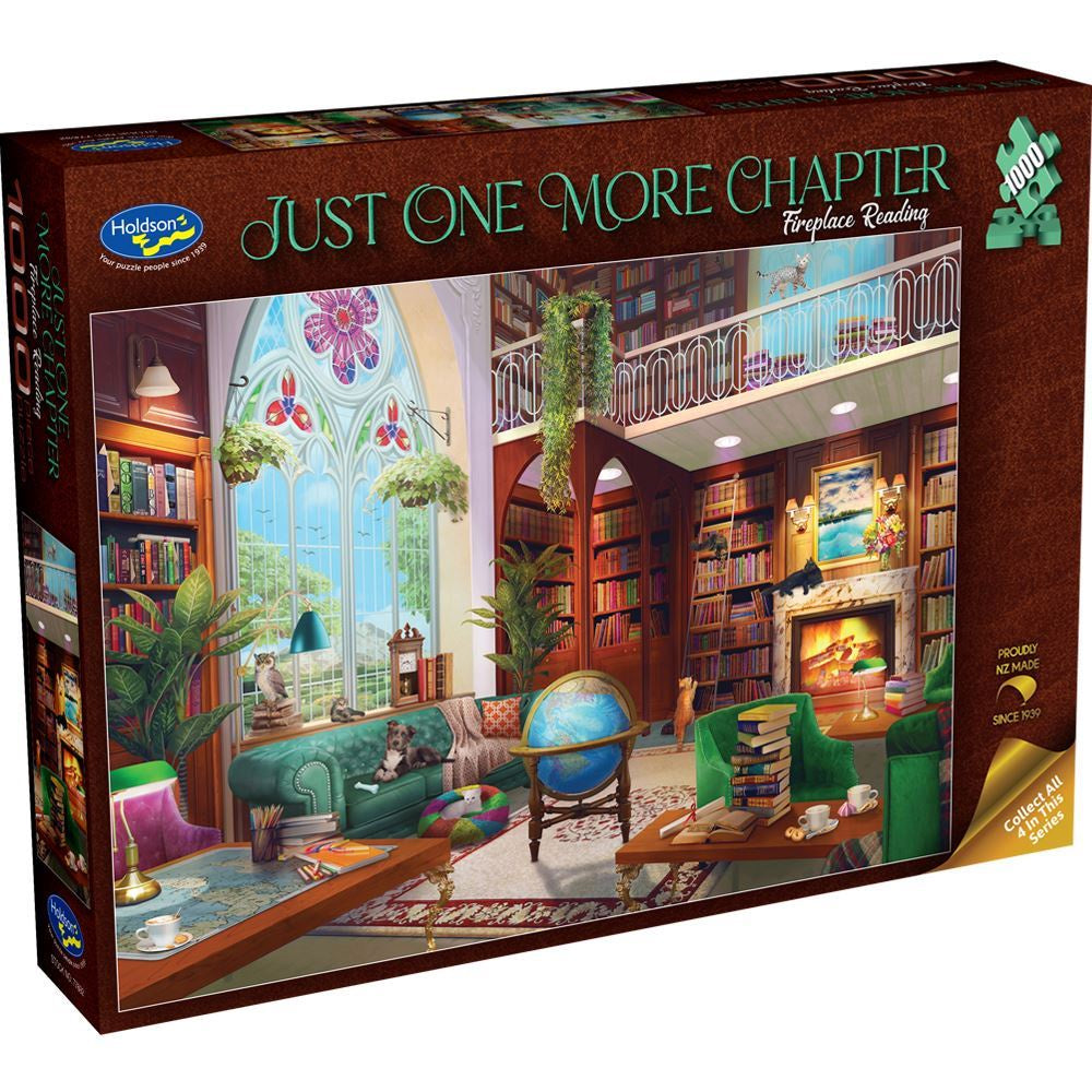 Holdson Puzzle 1000pc - Just One More Chapter Fireplace Reading