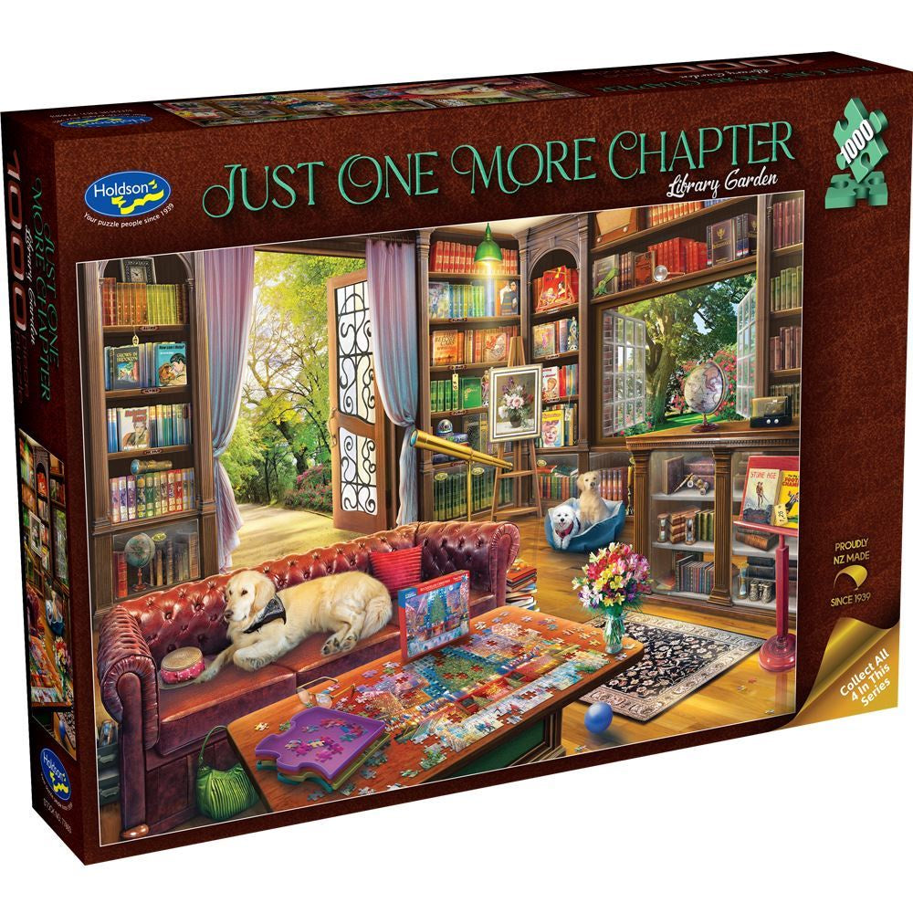 Holdson Puzzle 1000pc - Just One More Chapter Library Garden