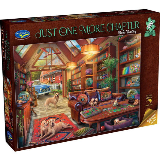 Holdson Puzzle 1000pc - Just One More Chapter Rustic Reading