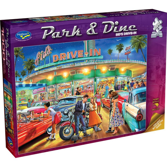 1000 Pc Park And Dine Sids Drive In Puzzle