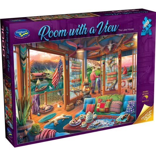 Room With A View 1000pc Jigsaw Puzzle - Sunset Lodge