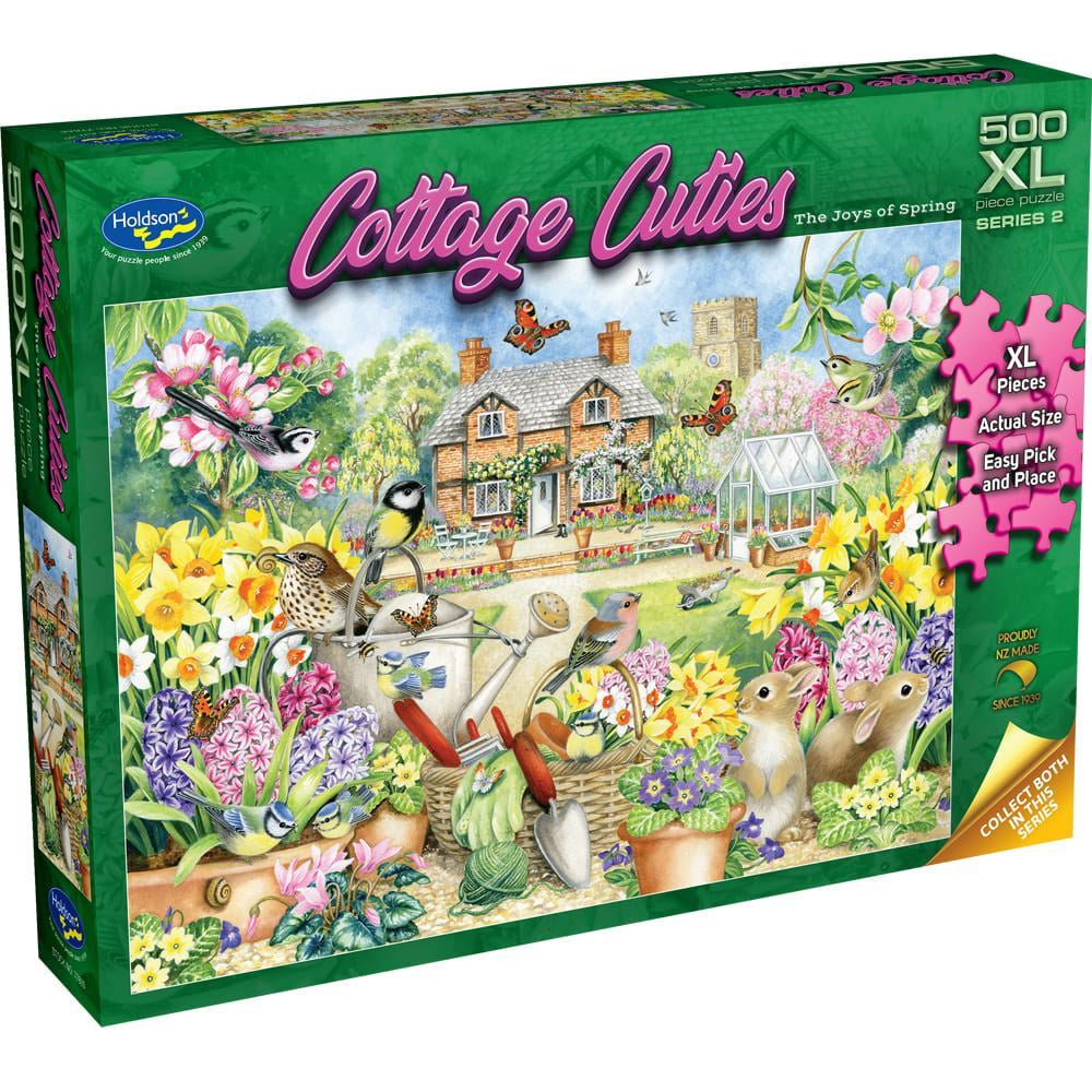 Cottage Cuties Series 2 500XL pc Puzzle - The Joys of Spring