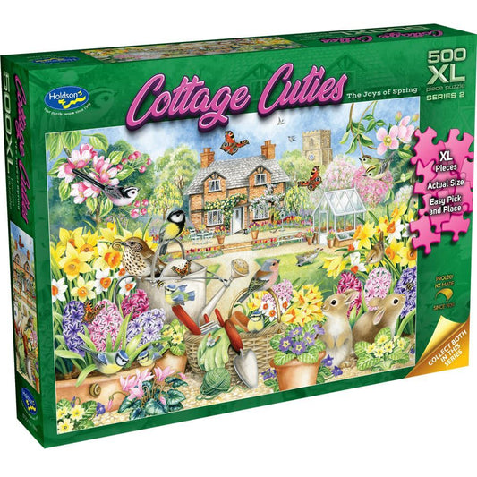 Cottage Cuties Series 2 500XL pc Puzzle - The Joys of Spring