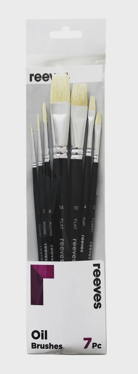 Reeves Oil Colour Brush Sets 7pc