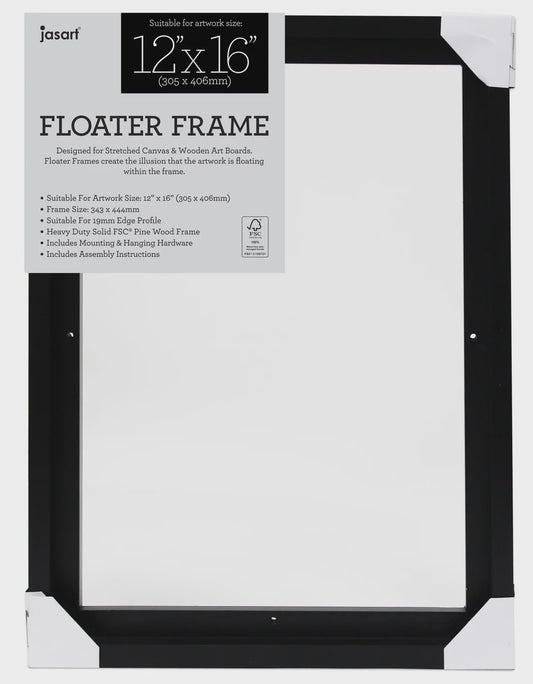 Jasart Floater Frames 12x16'' Black Thin