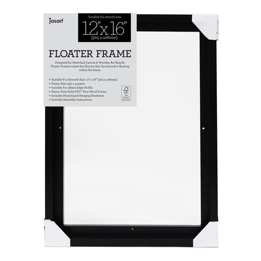Jasart Floater Frames 12x16'' Black Thick