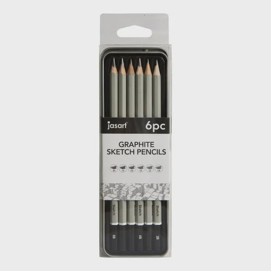 Jasart Sketching Pencils Tin/6