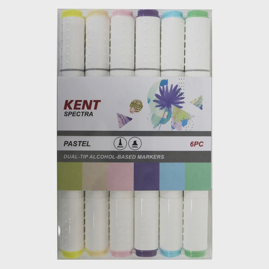 Kent Spectra Brush Marker Set/6 Pastel
