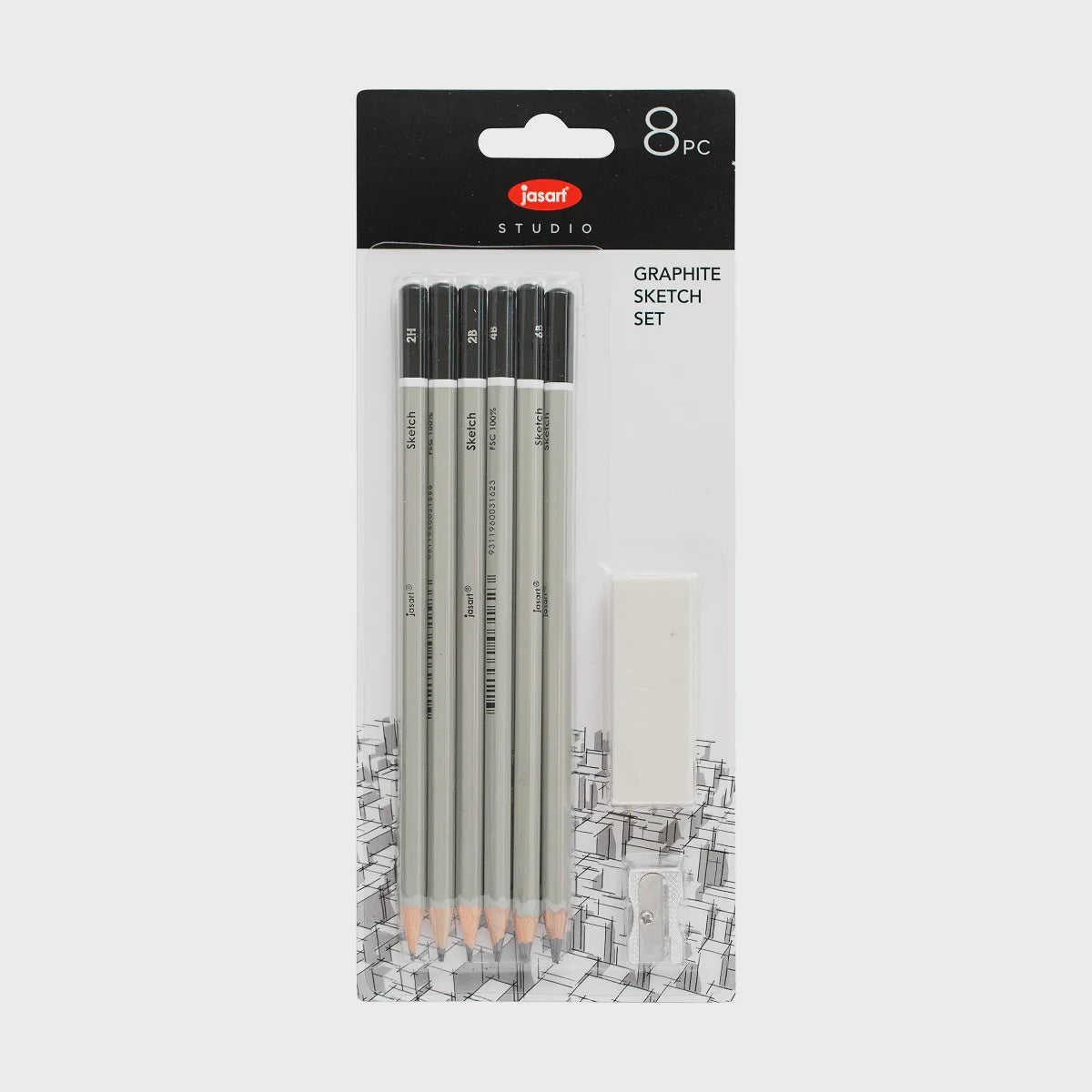 Jasart Studio Graphite Sketch Set 8Pc