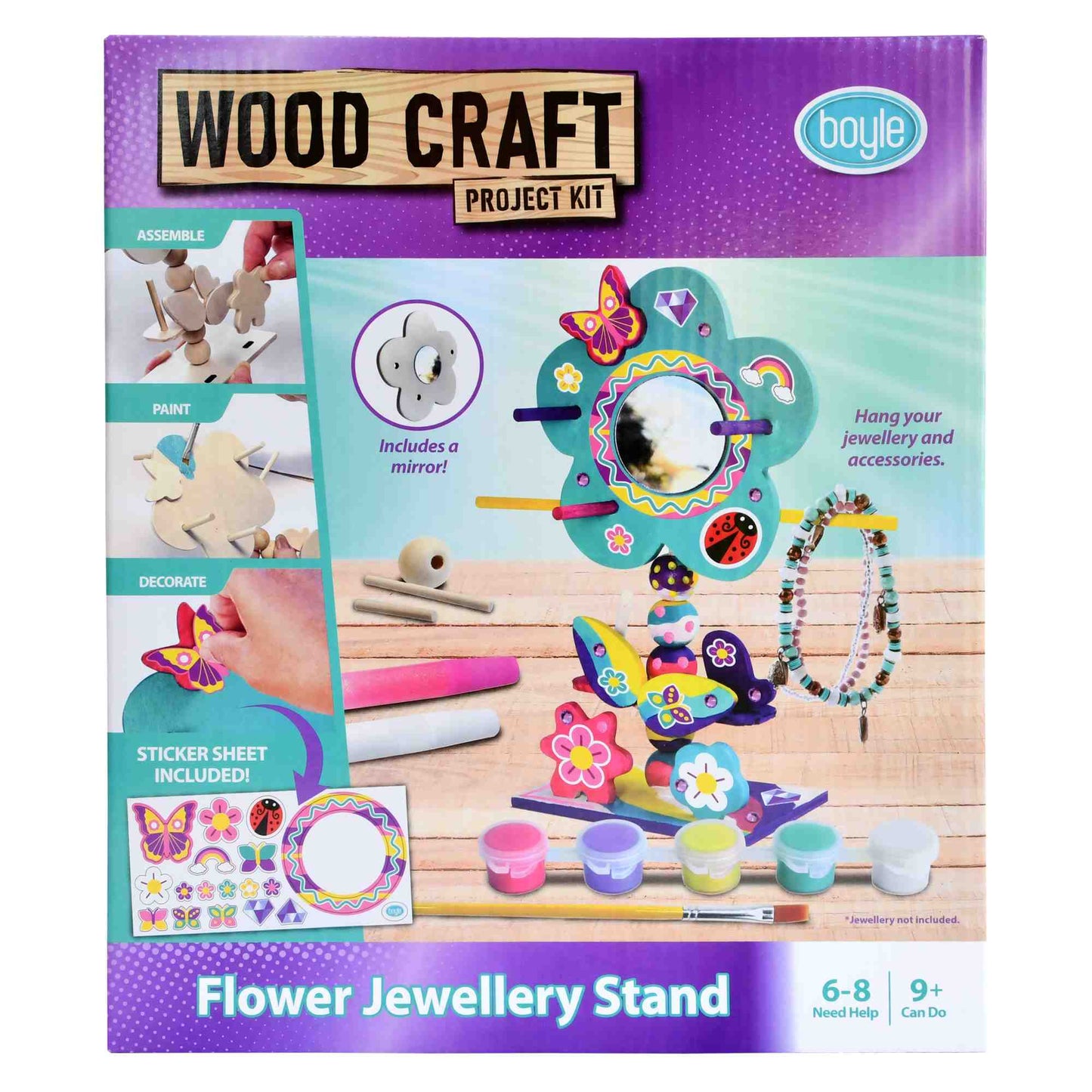 Boyle Woodcraft Flower Jewellery Stand