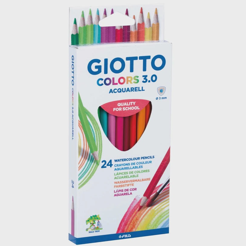 Giotto Aquarell Pencils 3.0 Assorted 24 Pce