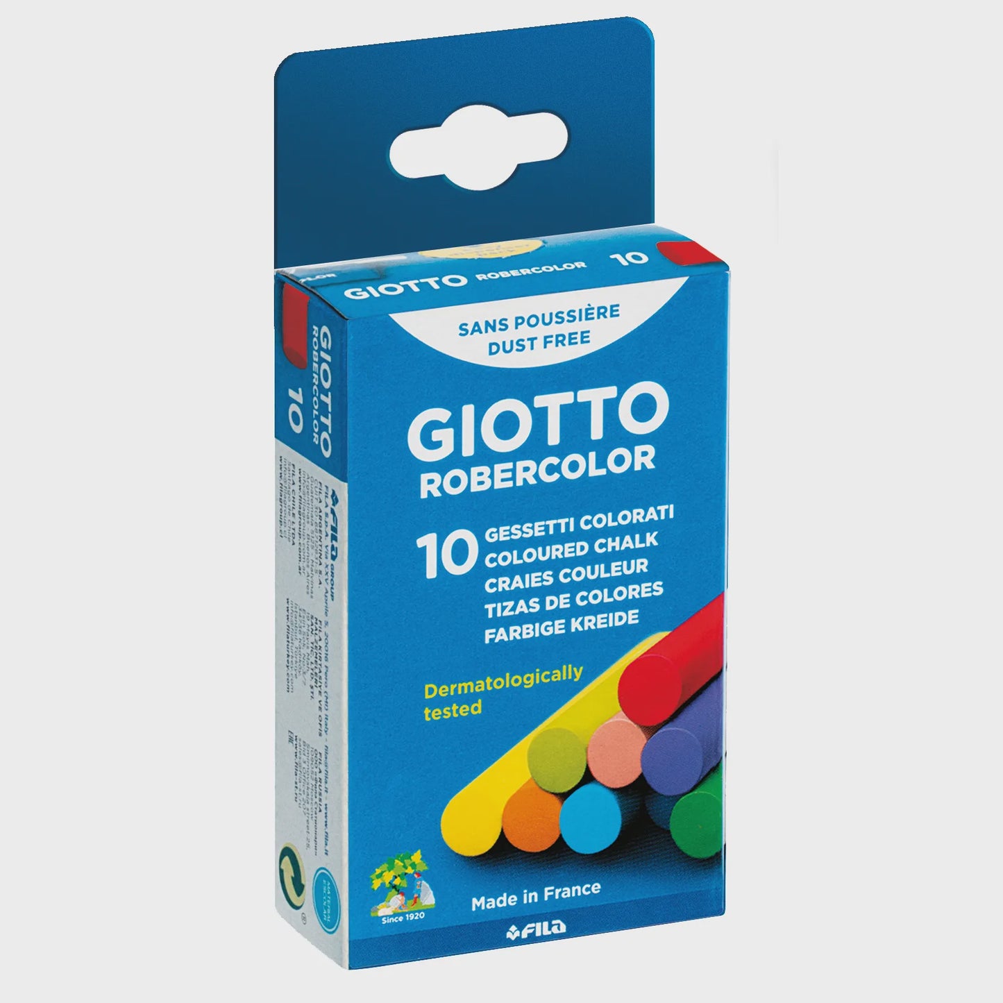 Giotto Chalk Asst Colour 10 Pack