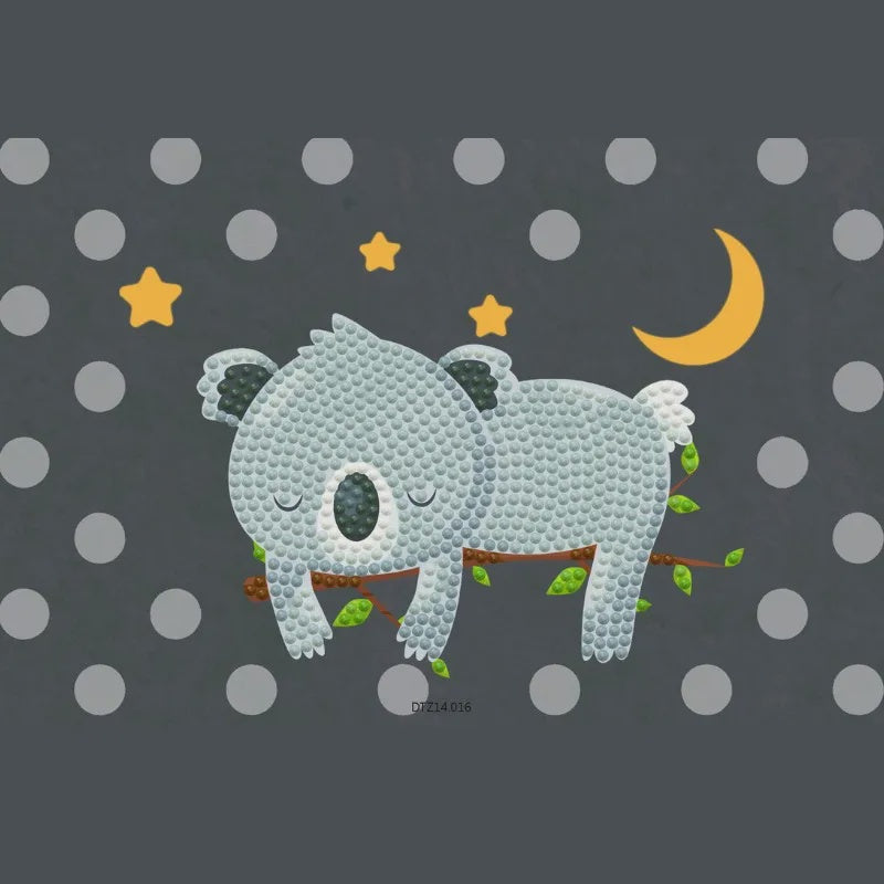 Diamond Dotz Dotzies Zipper Pouches -Sleepytime Koala