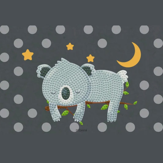 Diamond Dotz Dotzies Zipper Pouches -Sleepytime Koala